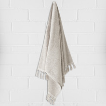 Fringed Paros 580GSM Cotton Bathroom Towels